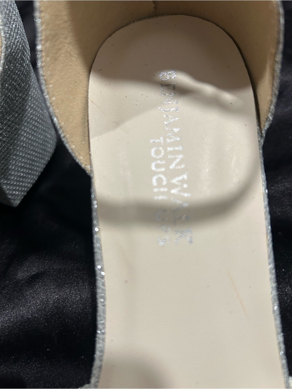 Benjamin Walk Silver Crystal-Strap Open-Toe Heels - Picture 3 of 4